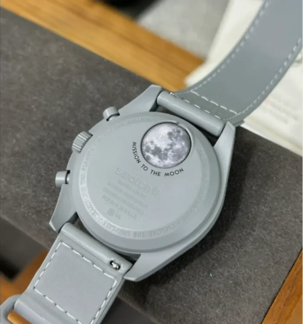 Swatch x Omega Bioceramic MoonSwatch 1965 Grey White SO33M106